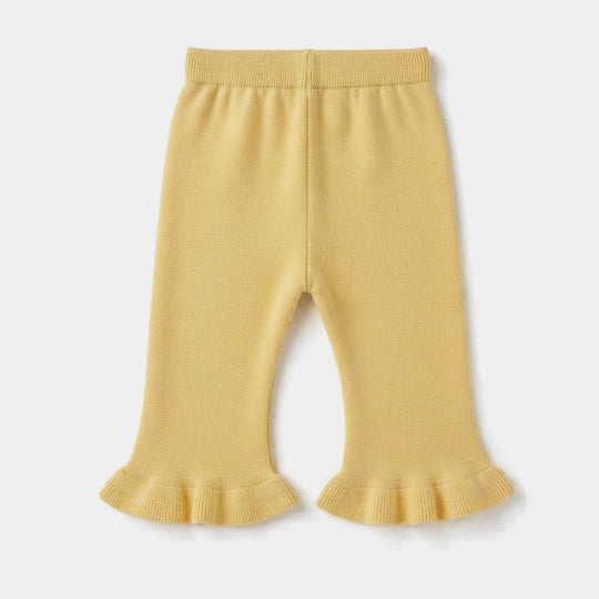 Infant Girls Acrylic Co-ord Set-Daisy-Yellow