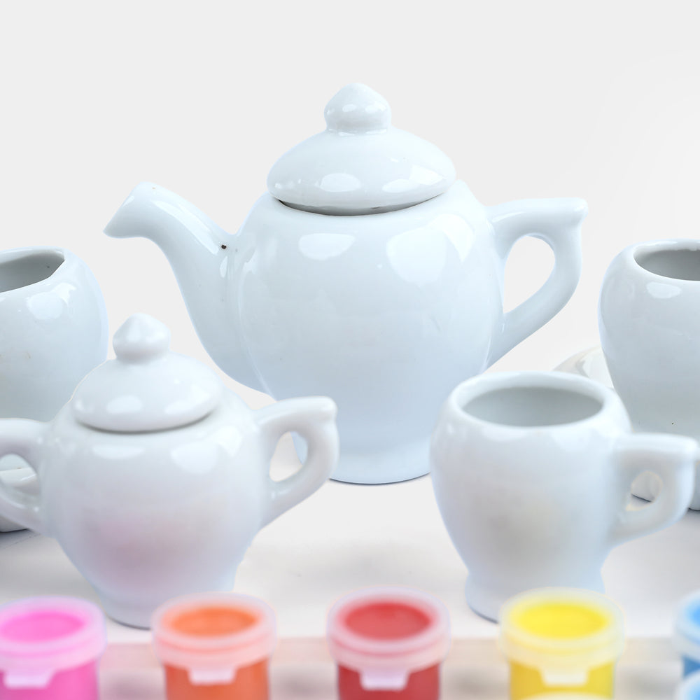 DIY Ceramic Painting Tea Set - 19 PCs