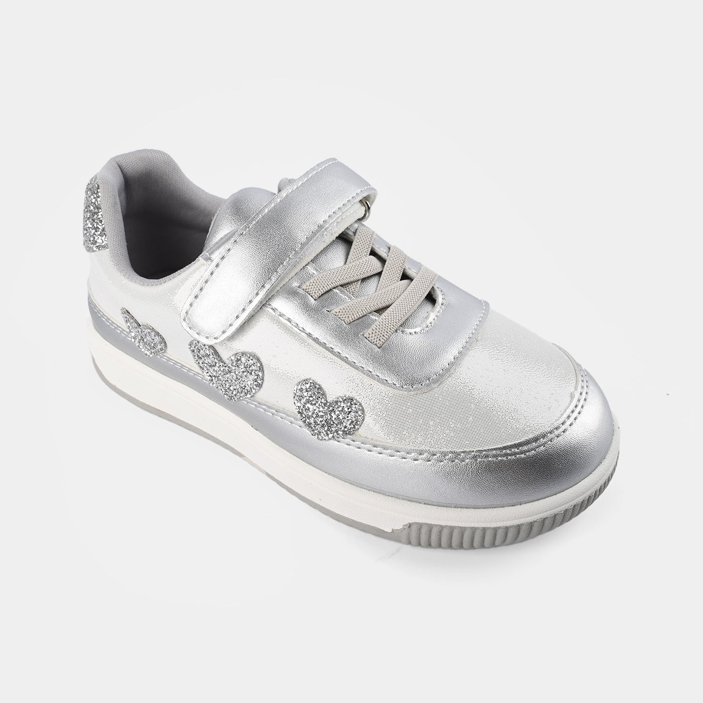 Girls Sneaker H558-112-SILVER