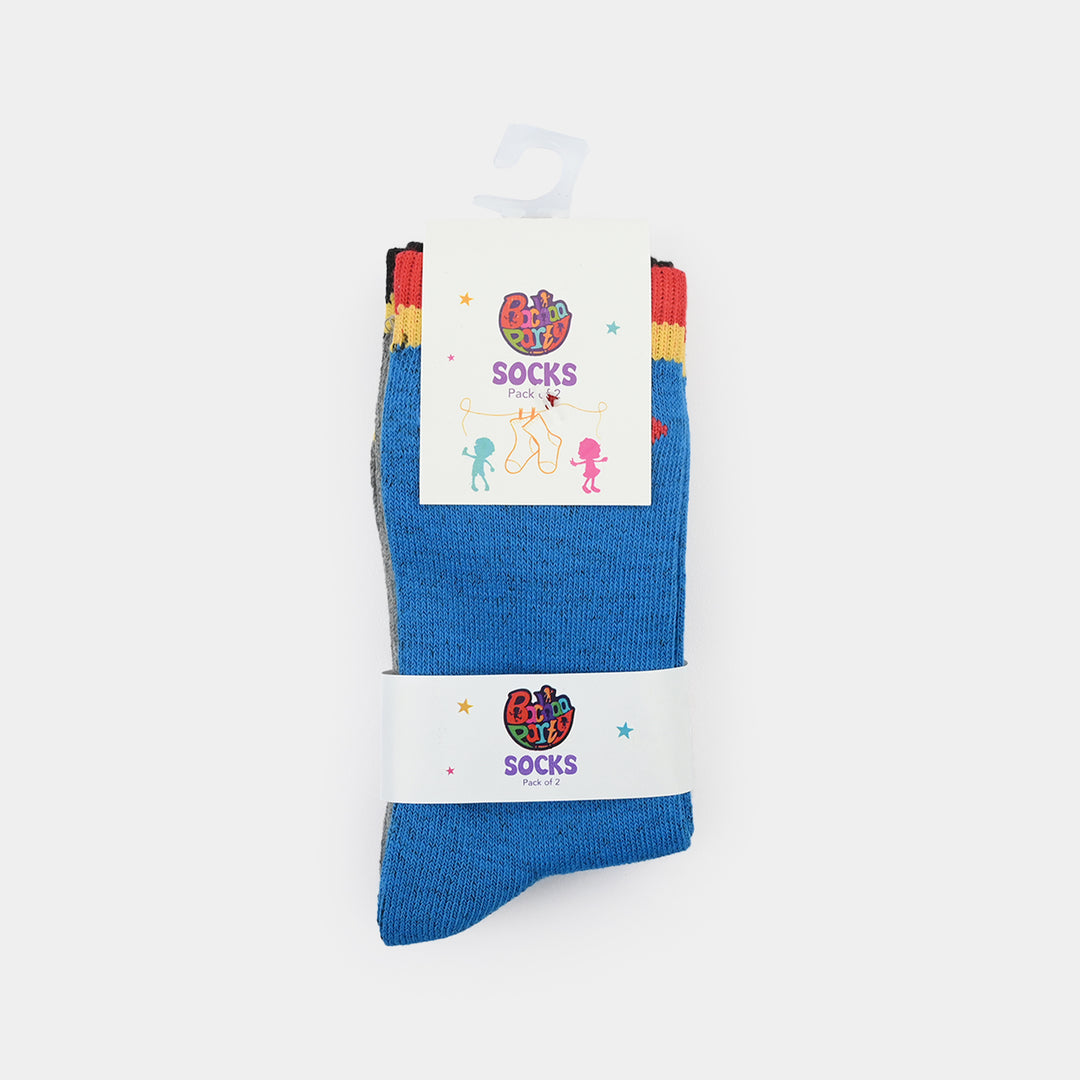 Boys Socks Pack Of 2 SUP-BTM-Blue.Grey