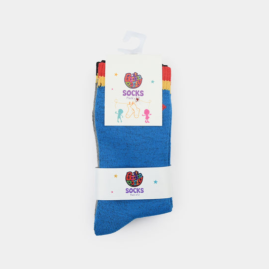 Boys Socks Pack Of 2 SUP-BTM-Blue.Grey