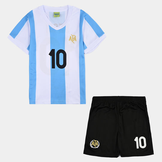 Boys Poly Jersey Suit-Blue.White