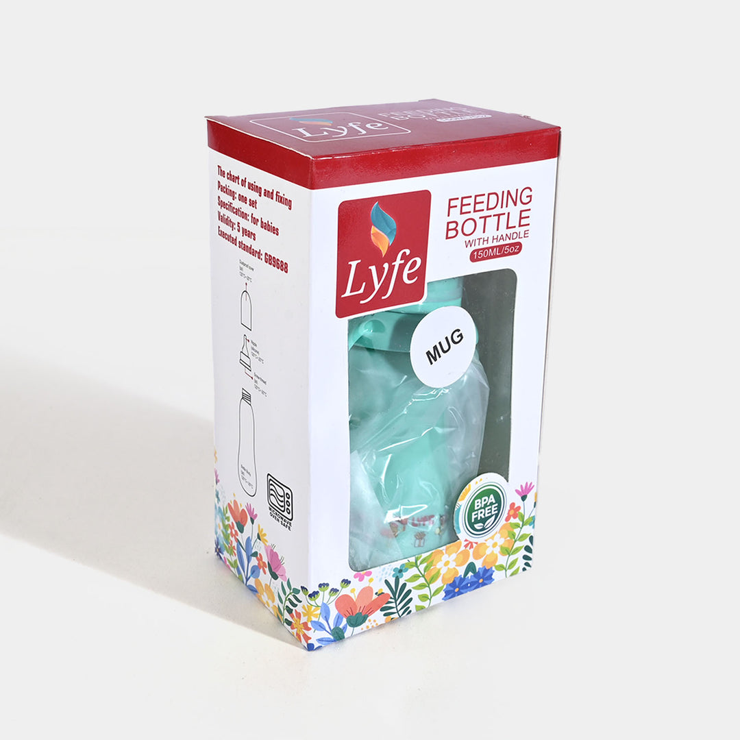 Baby Plastic Feeding Bottle 5Oz | 150ml | Green