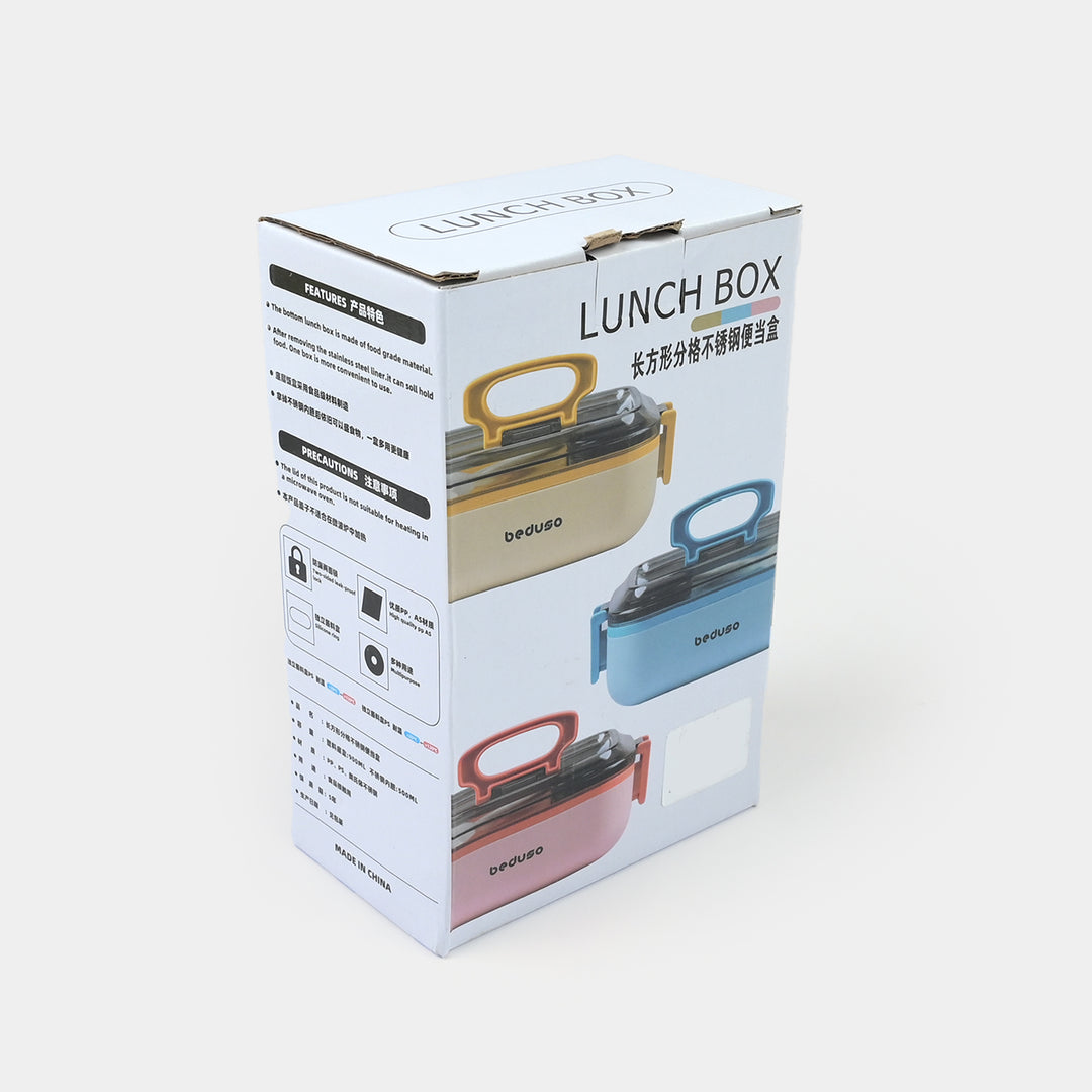 Stainless Steel + Plastic Lunch Box