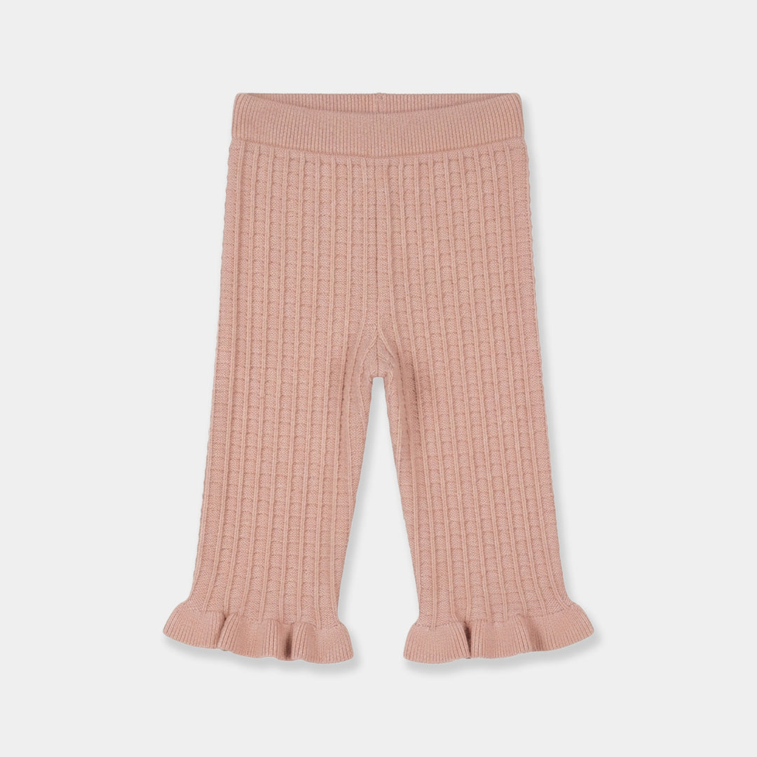 Infant Girls Acrylic Co-ord Set-Box Cabling-Lt.Pink