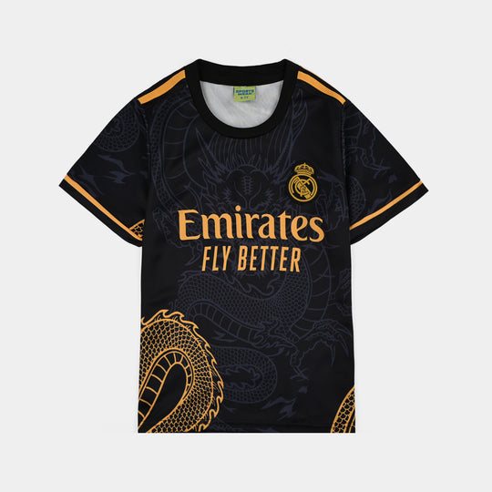 Boys Poly Jersey Suit Vini Jr. FCB Gold-Black.Yellow