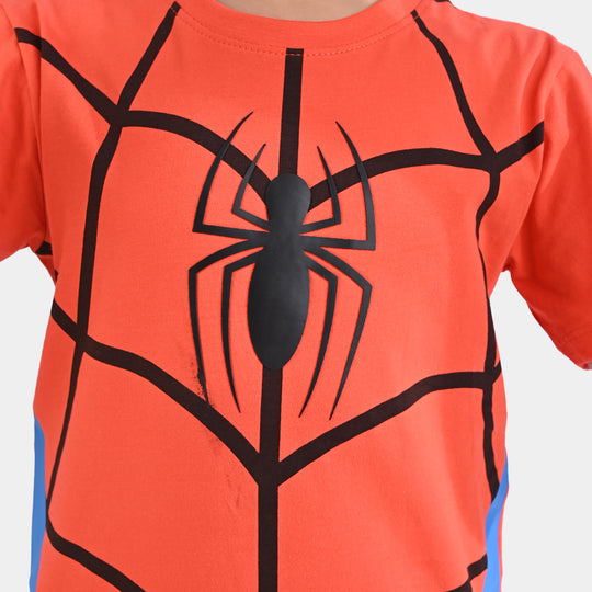 Boys Jersey/Terry 2 Piece Suit Spider -C.T/B Blue