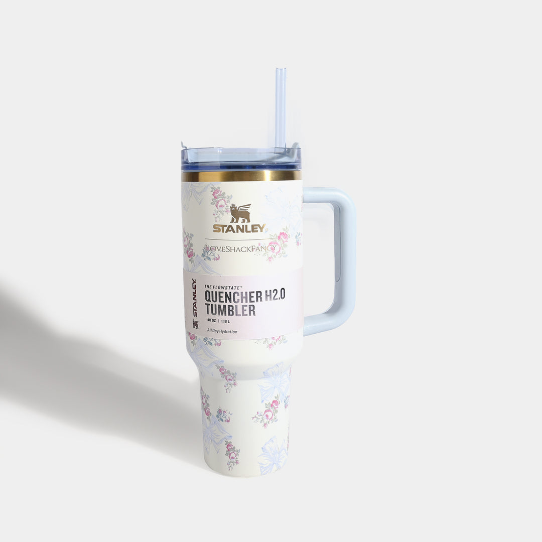 Kids Quencher Floral Design Tumbler