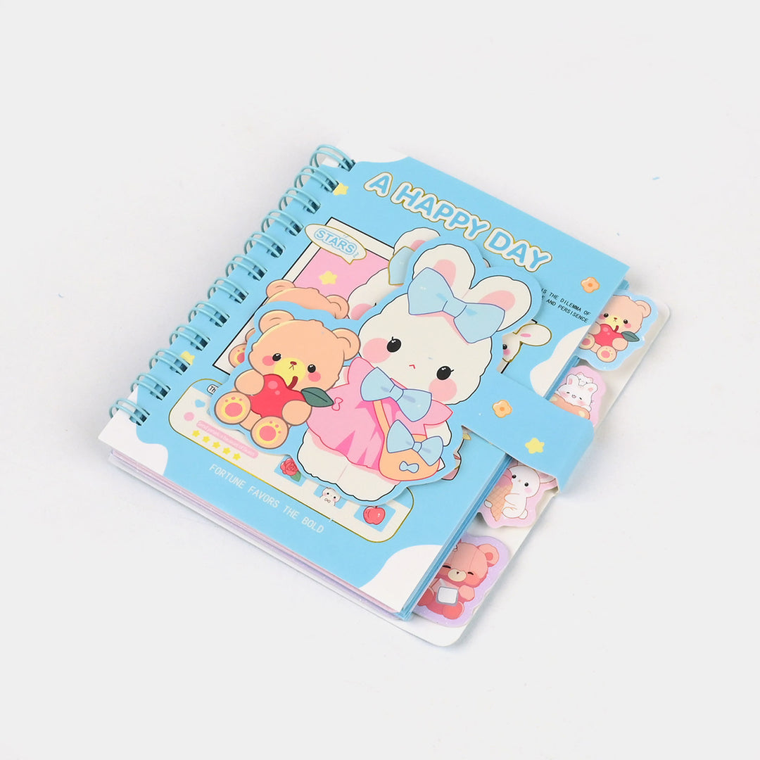 Cute Adorable Design A6 Mini Spiral Diary / Notebook