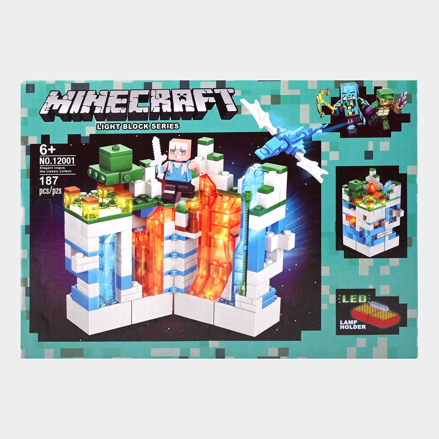 MINECRAFT BUILDING BLOCKS PLAY SET FOR KIDS