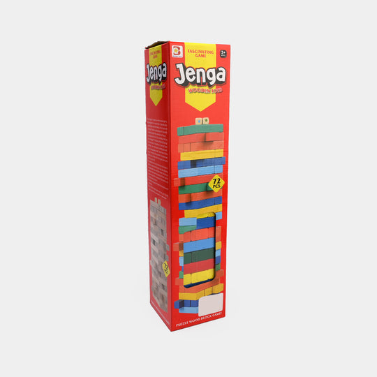 Jenga Game Wooden Blocks, Stacking Tower Game | 72PCS