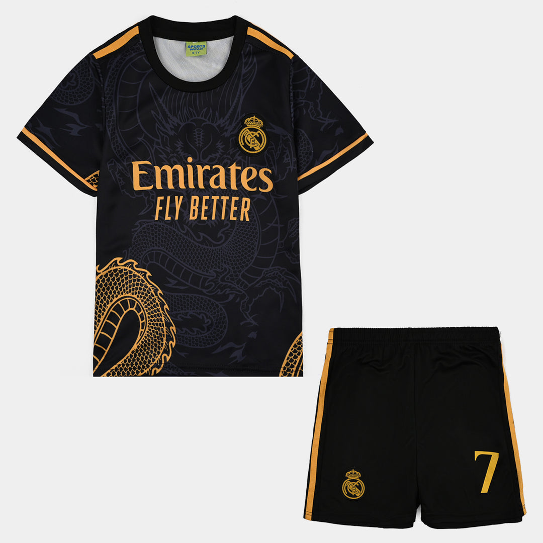 Boys Poly Jersey Suit Vini Jr. FCB Gold-Black.Yellow