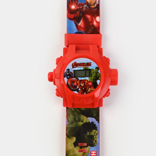 Character Projector Wrist Watch For Kids