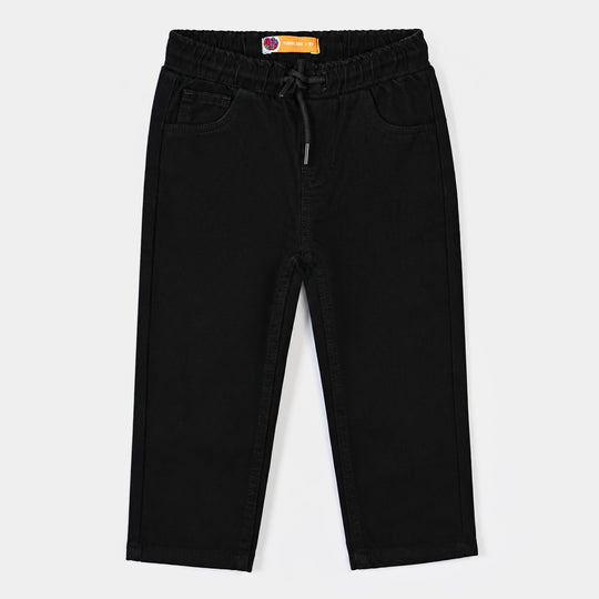 Boys Denim rigid Pant-BLACK