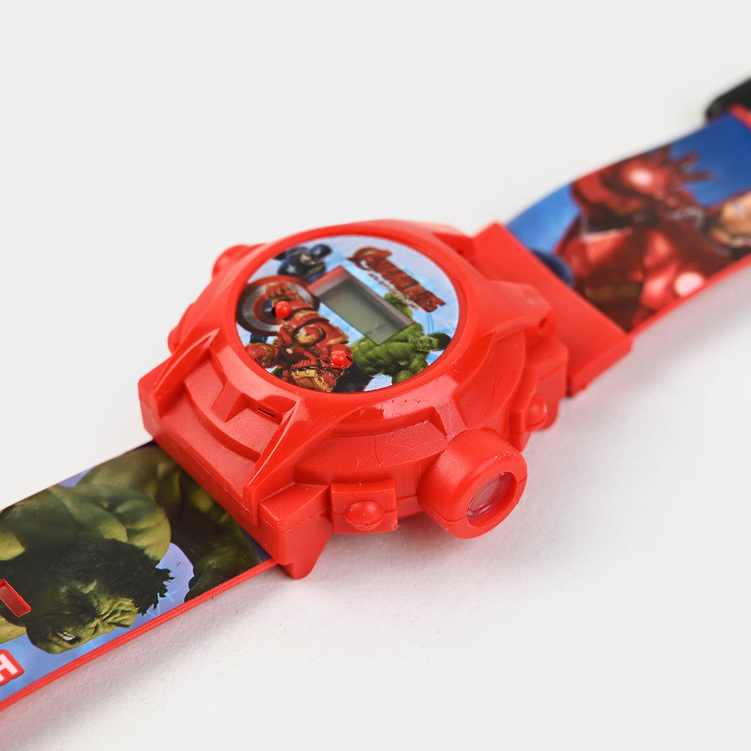 Character Projector Wrist Watch For Kids