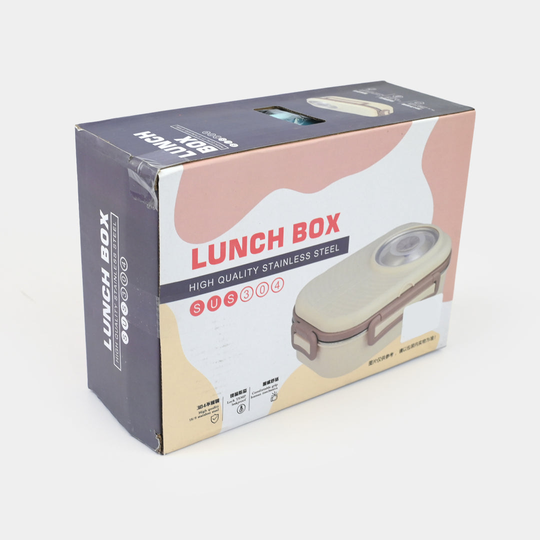 Stainless Steel + Plastic Lunch Box