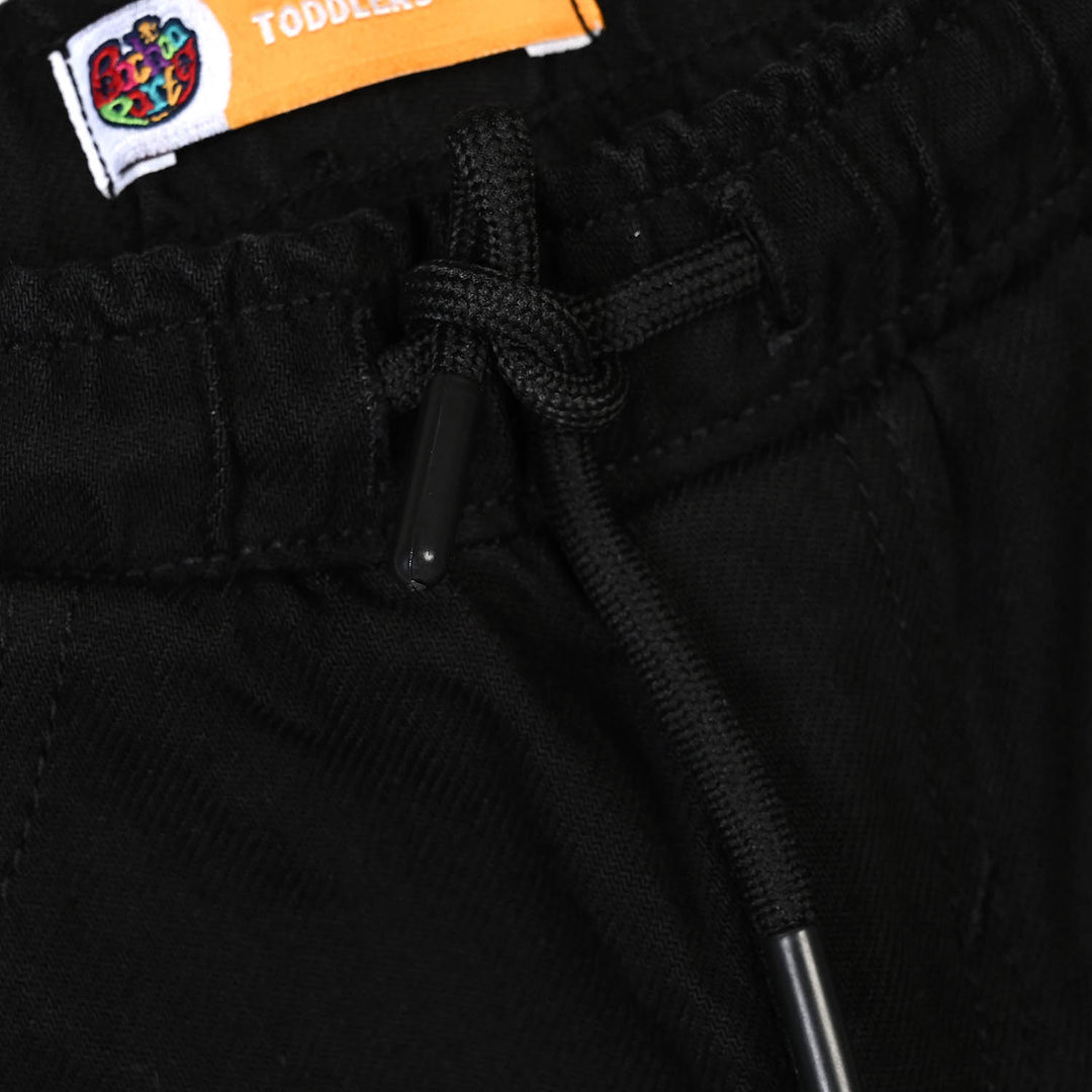 Boys Denim rigid Pant-BLACK