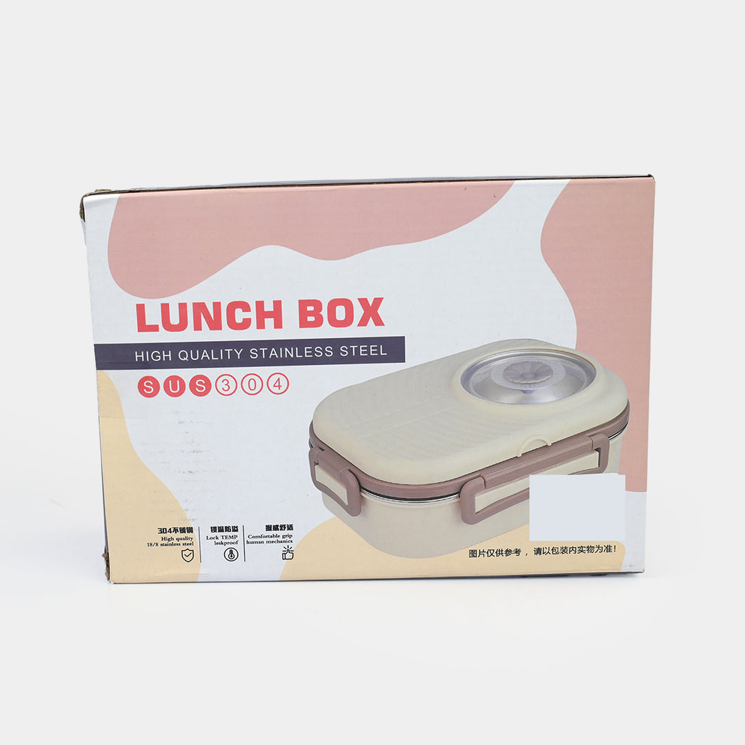 Stainless Steel + Plastic Lunch Box
