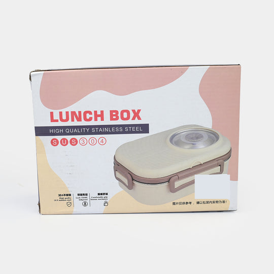 Stainless Steel + Plastic Lunch Box