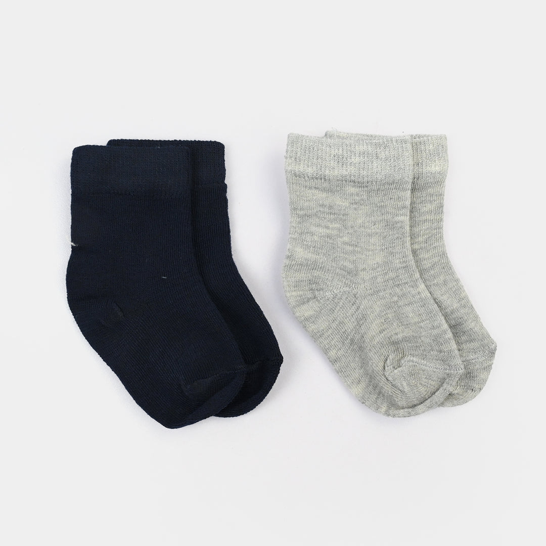 Infant Boys Socks Pack Of 2 Basic-Grey.Navy