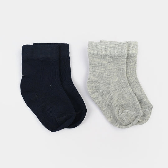 Infant Boys Socks Pack Of 2 Basic-Grey.Navy