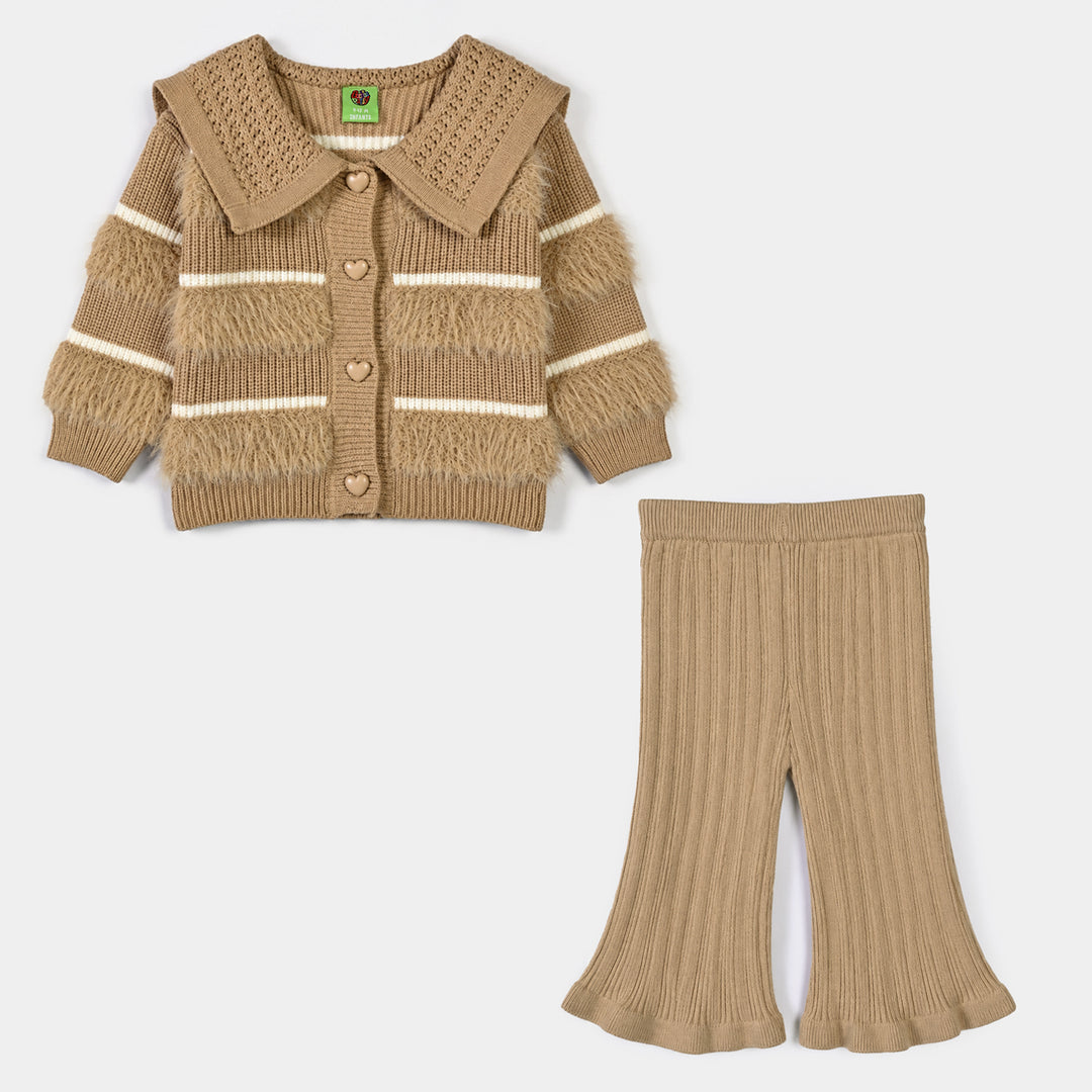Infant Girls Acrylic Co-ord Set-Tribe-BEIGE