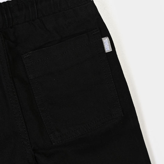 Boys Denim rigid Pant-BLACK