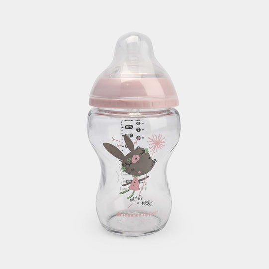 Tommee Tippee Closer to Nature Baby Glass Feeding Bottle (9oz / 250ml)