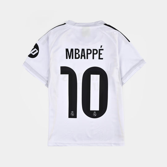 Boys Poly Jersey Suit Mbappe White