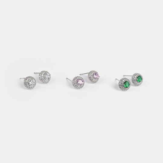 Girls Fancy & Stylish Earrings/Tops - Pack of 3