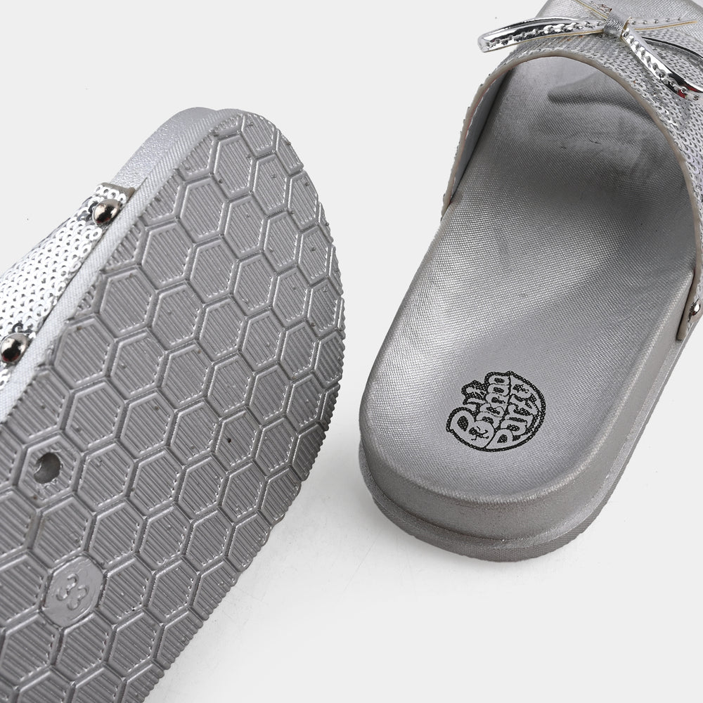Teen Girls Slide CL-29-SILVER