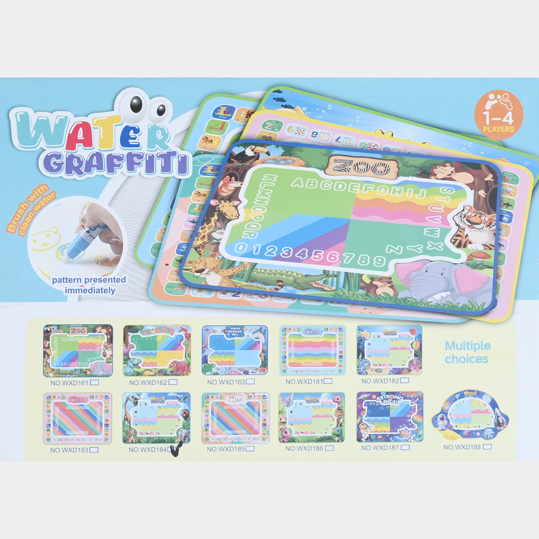 Reusable Water Graffiti Mat Play Set