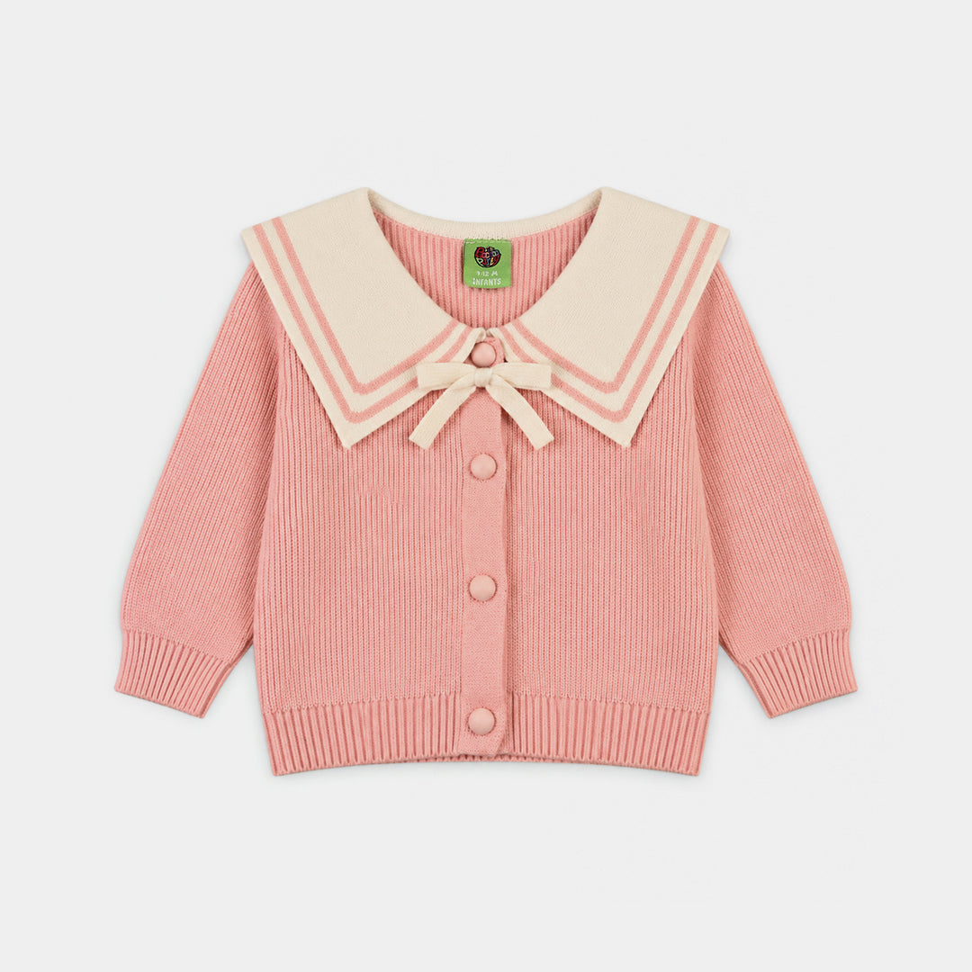 Infant Girls Acrylic Co-ord Set-Lil Princess-LT.Pink