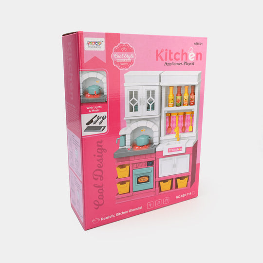 Classic Modern Kitchen Play Set with Light & Sound