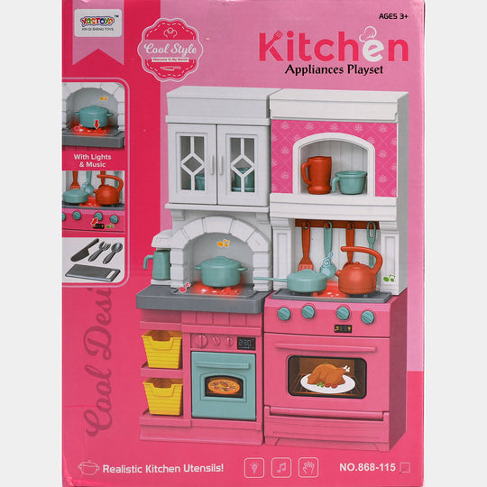 Classic Modern Kitchen Play Set with Light & Sound