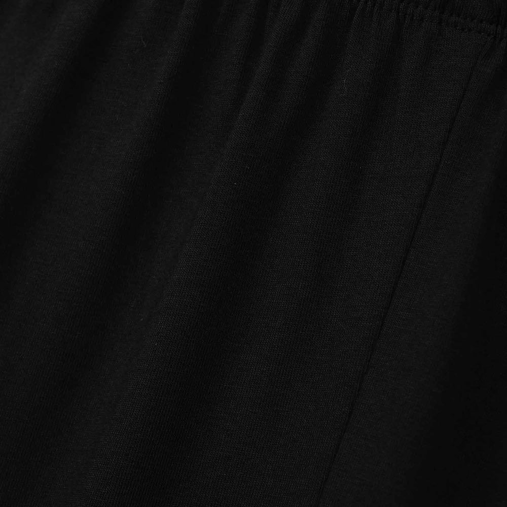 Infant Girls Cotton Jersey Basic Tights-BLACK