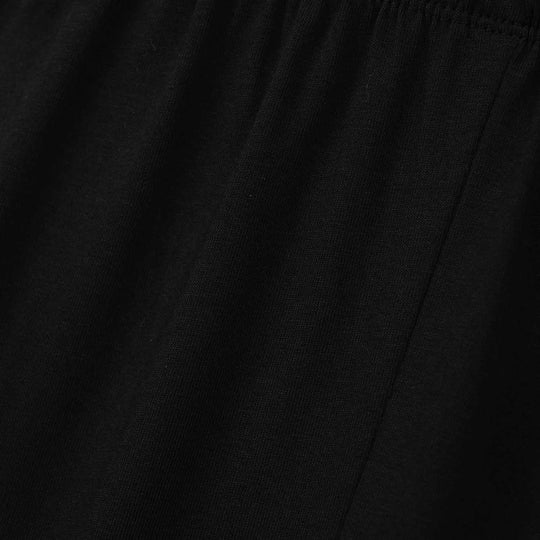 Infant Girls Cotton Jersey Basic Tights-BLACK