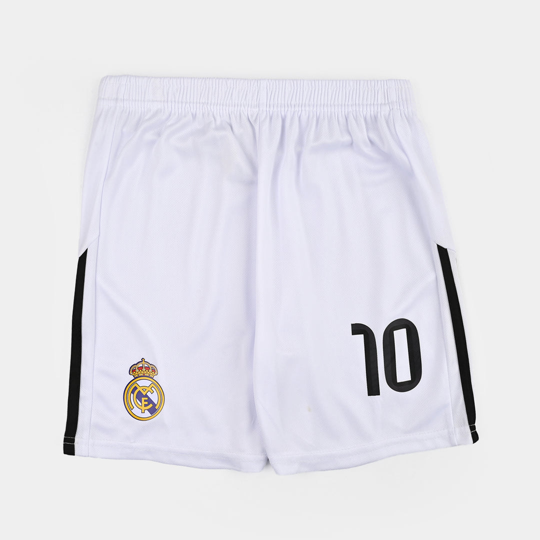 Boys Poly Jersey Suit Mbappe White