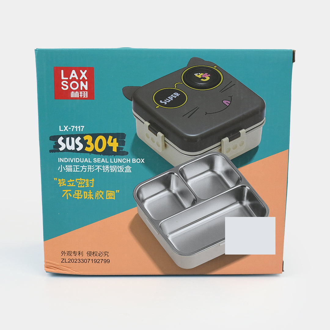 Stainless Steel + Plastic Lunch Box