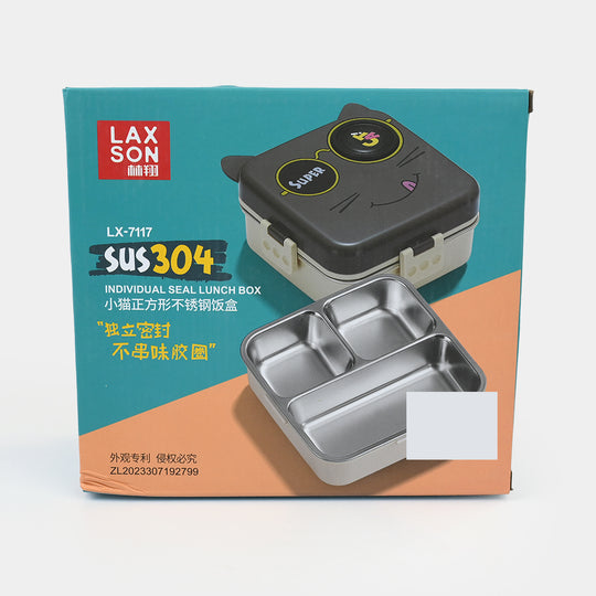 Stainless Steel + Plastic Lunch Box