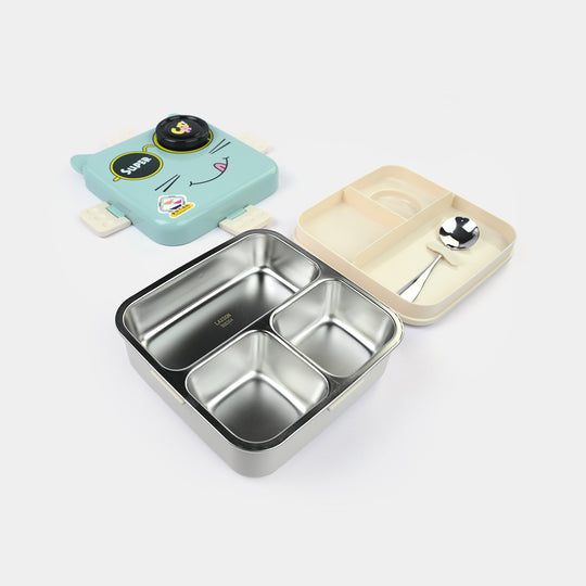 Stainless Steel + Plastic Lunch Box