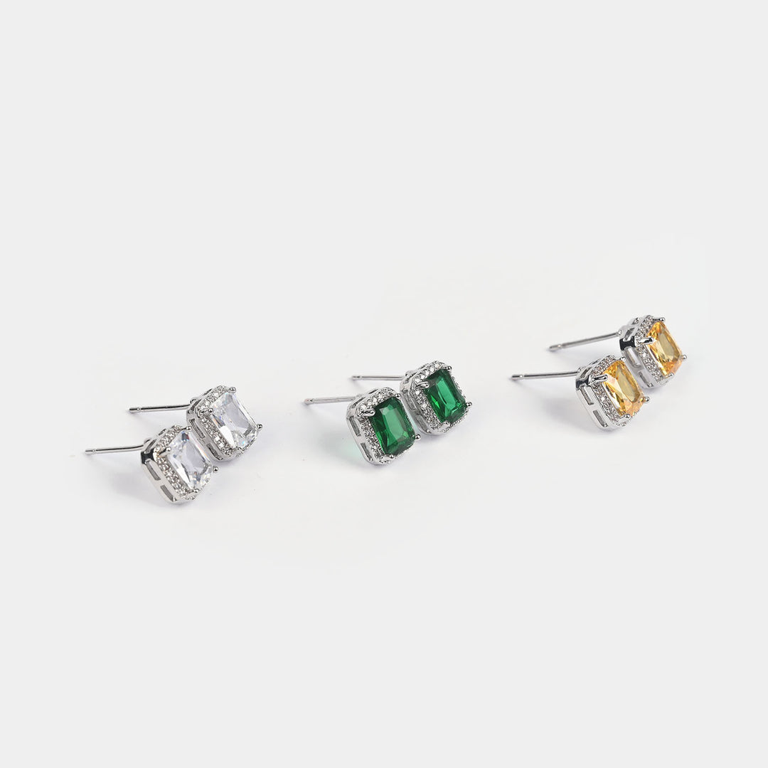 Girls Fancy & Stylish Earrings/Tops - Pack of 3