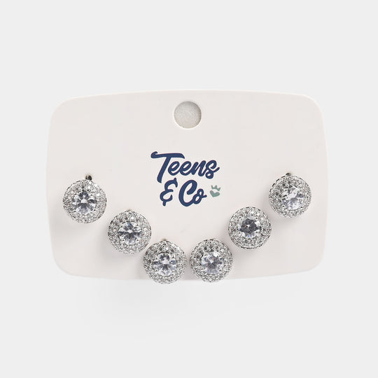 Girls Fancy & Stylish Earrings/Tops - Pack of 3