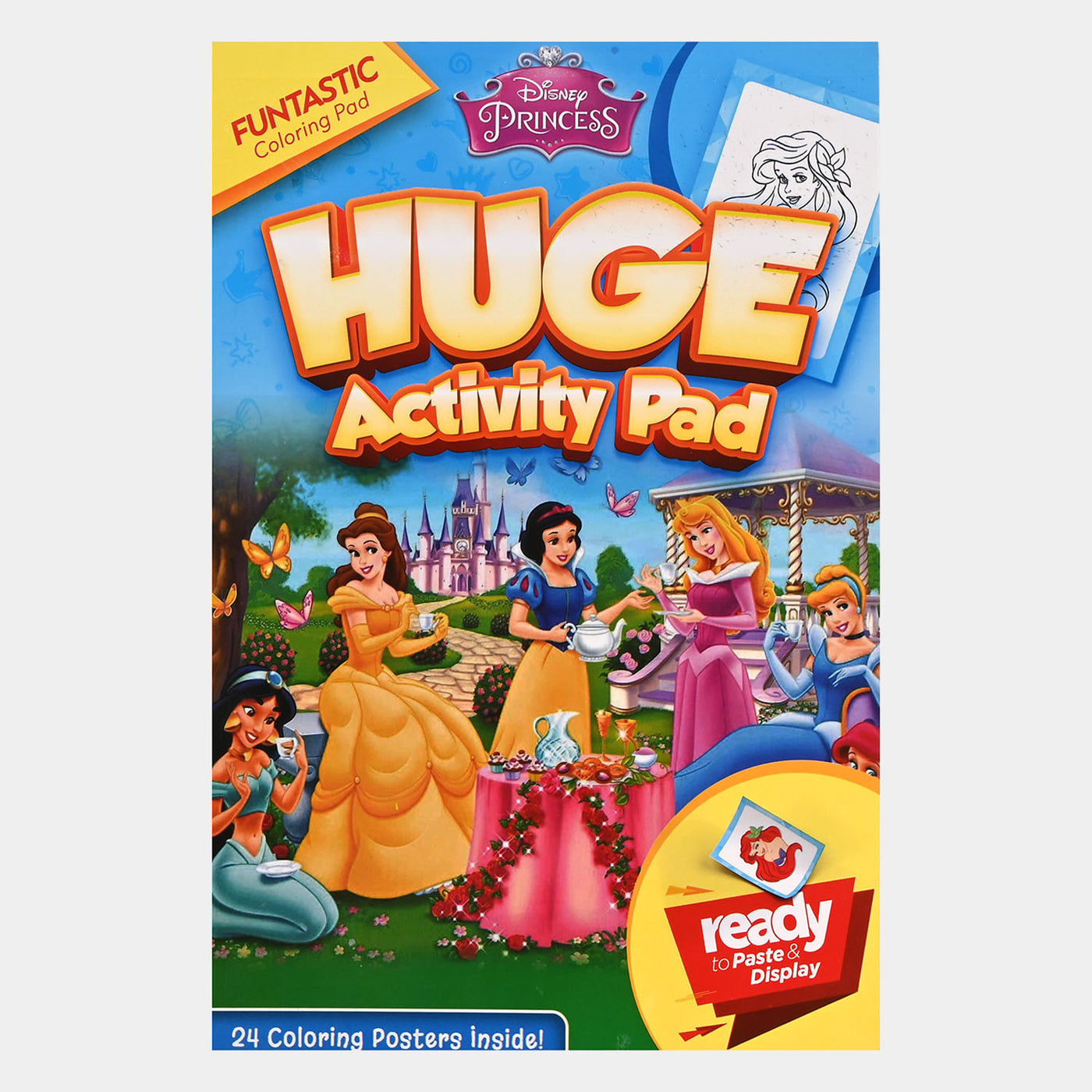 Huge Activity Pad Princess Blue Deluxe