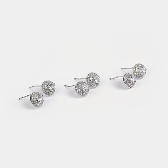 Girls Fancy & Stylish Earrings/Tops - Pack of 3