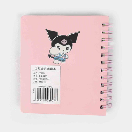 Cute Adorable Design A6 Mini Spiral Diary / Notebook