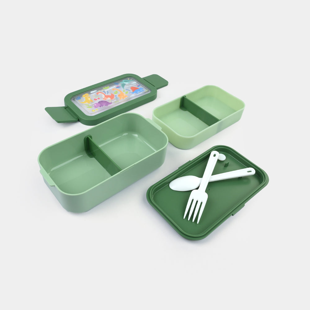 Stainless Steel + Plastic Lunch Box
