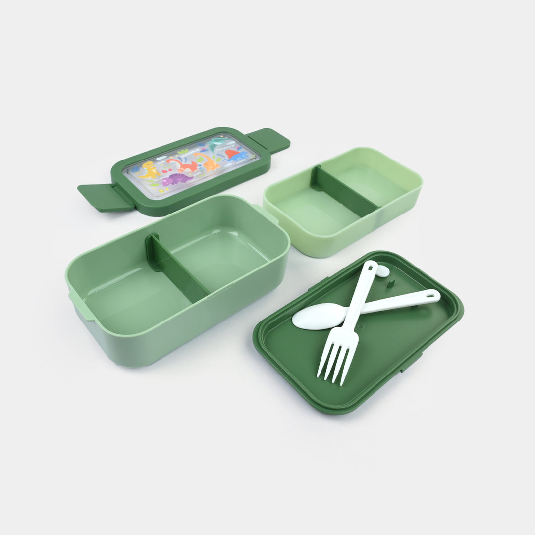 Stainless Steel + Plastic Lunch Box