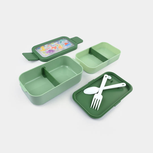 Stainless Steel + Plastic Lunch Box