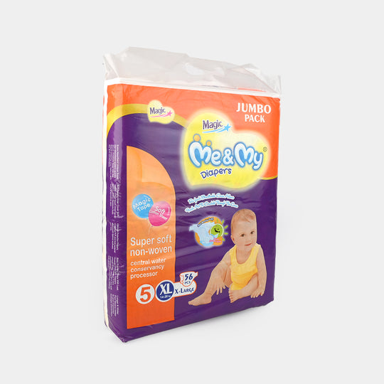 Me & My Baby Diapers Jumbo Pack 56Pcs | XL